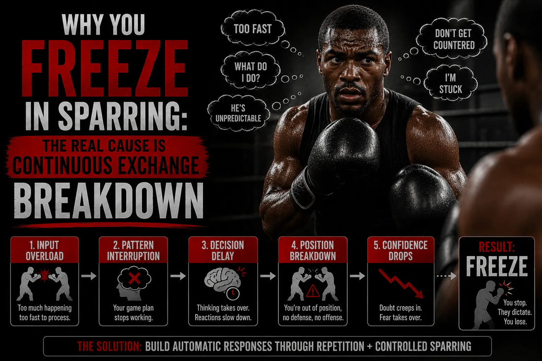 Why You Freeze in Sparring: The Real Cause Is Continuous Exchange Breakdown