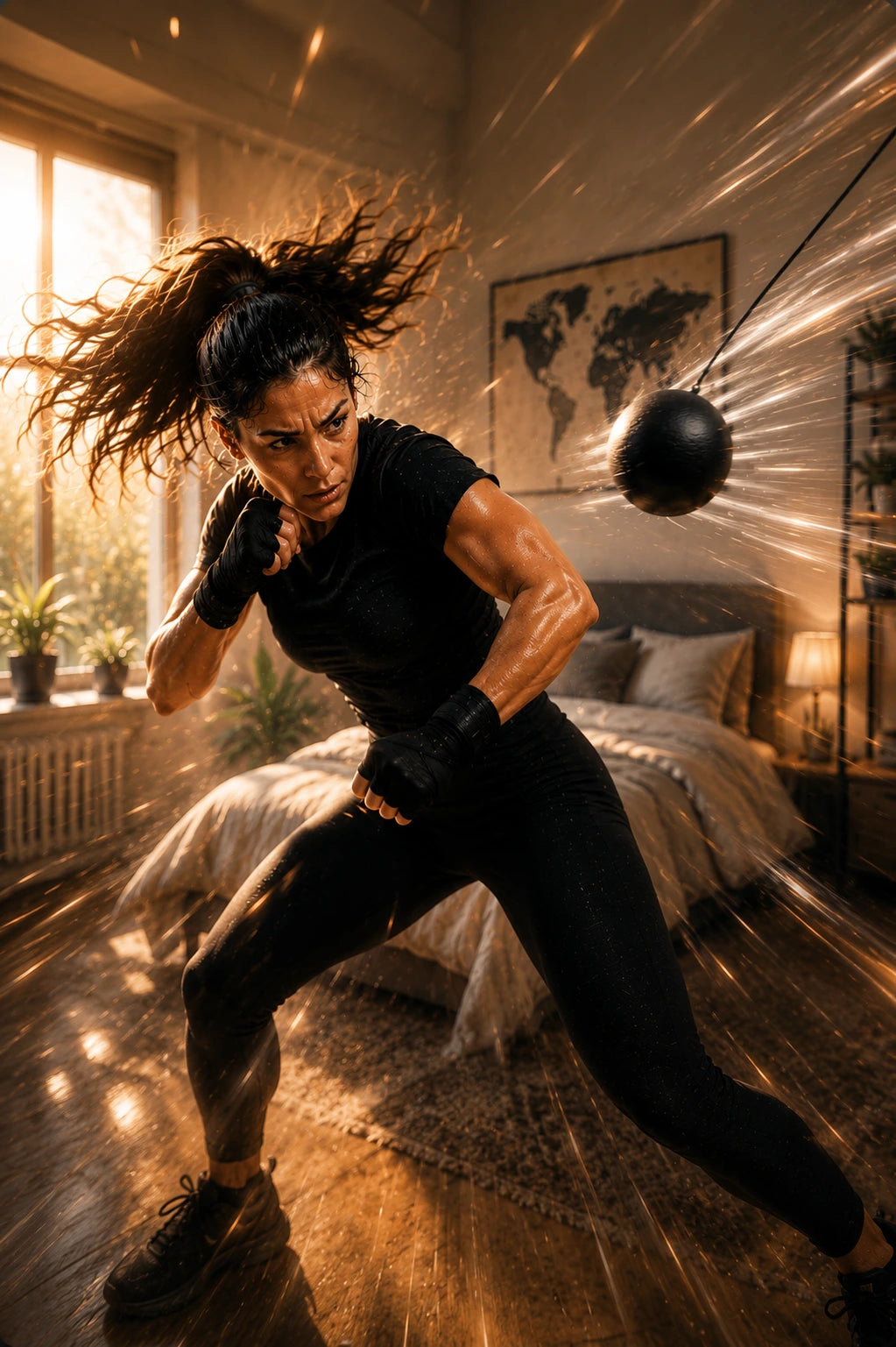 Woman training to feel more capable